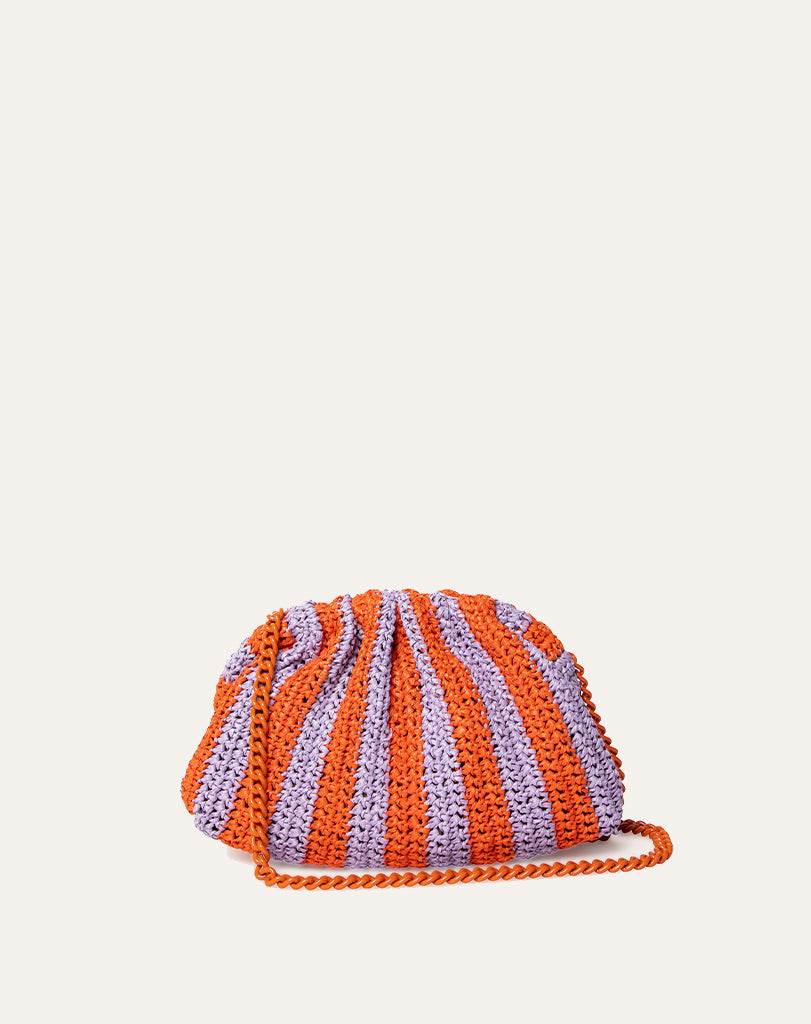 Maria La Rosa Game Crochet Bag - Orange / Lilac – Amano by Maria La Rosa Game Crochet Bag - Orange / Lilac – Amano by