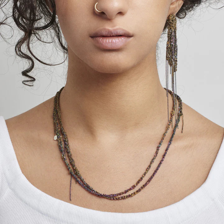 Arielle de Pinto - Hairy drip earrings