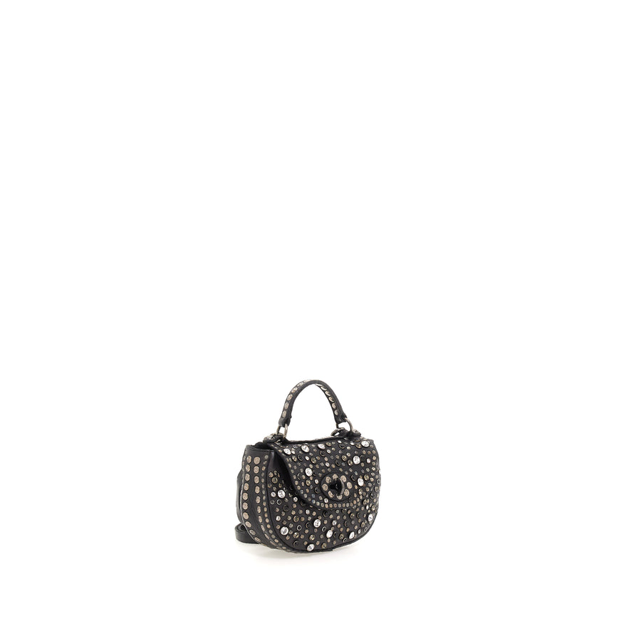 Campomaggi Cross-body bag in leather with studs - Afrodite