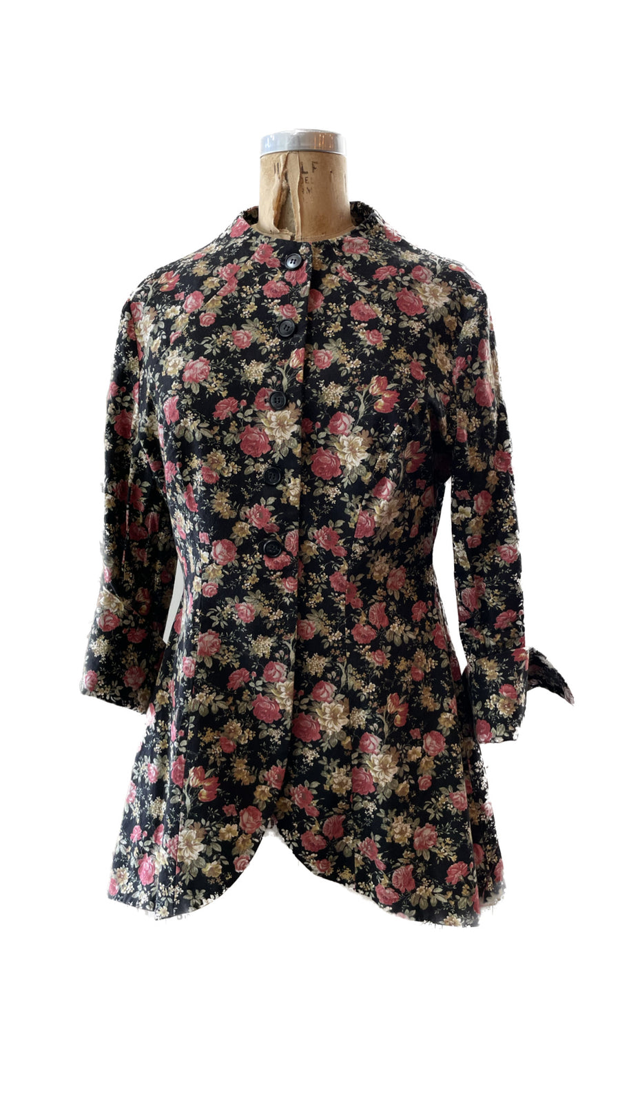 Long line Tux jacket - Floral