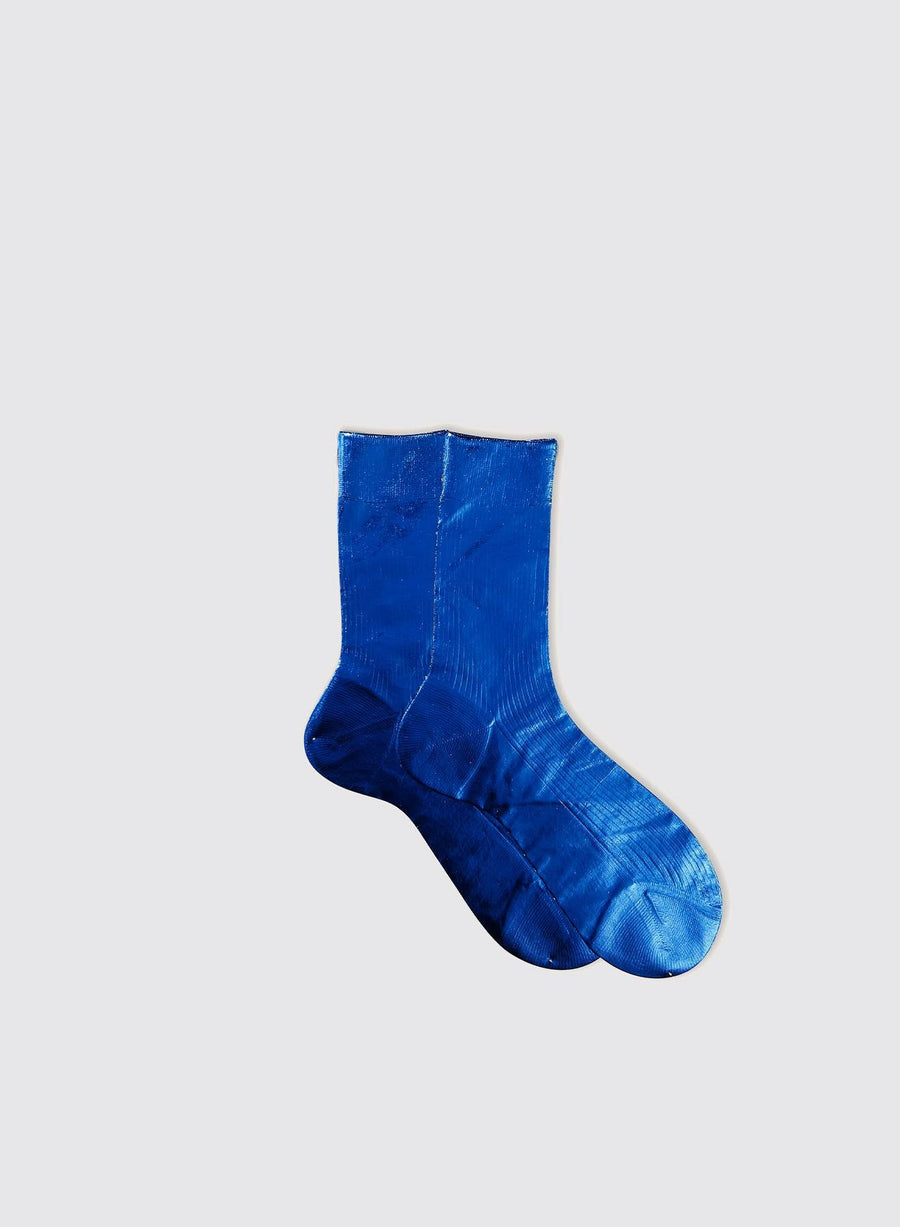 Ribbed Laminated socks (Silk)