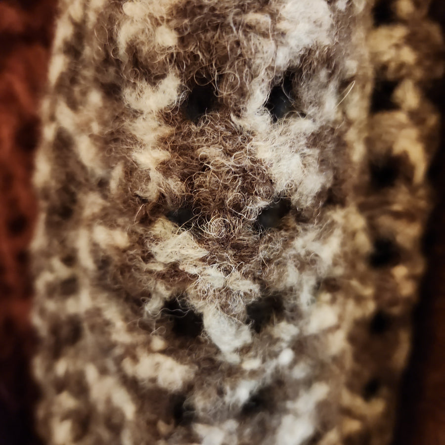 Balloon Sleeve Coatigan (Alpaca) - Mocca Marble