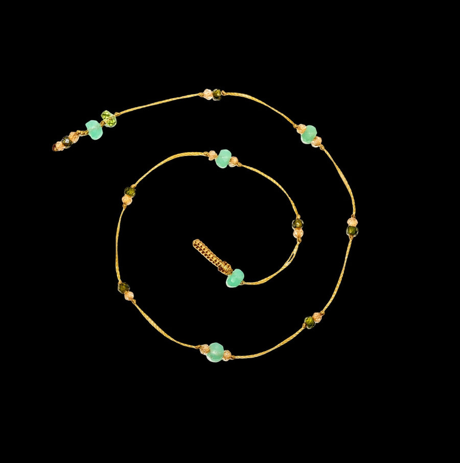 Anky Duo Chrysoprase & Zirconiums
