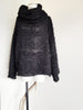 Hand Loom Sweater Detachable Collar (Alpaca) Black