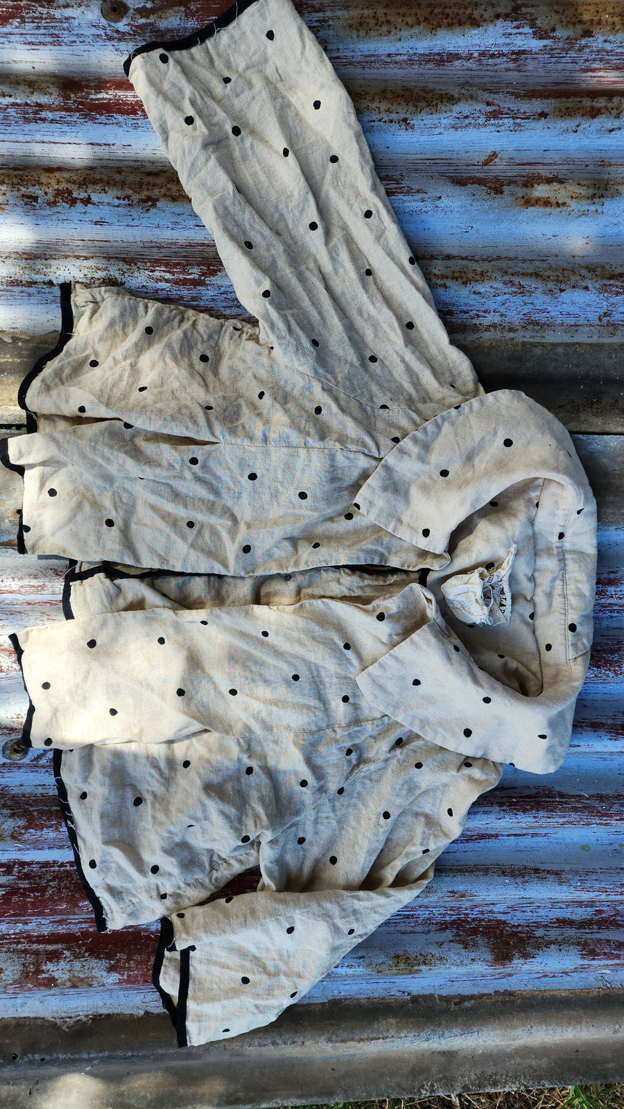 Peter Pan Jacket ( Linen) Spots