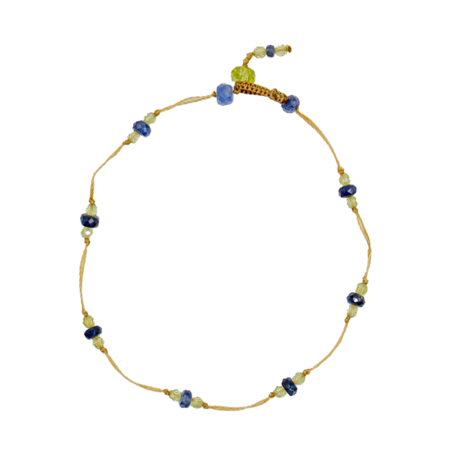 T. Bee Bracelet Duo Saphire With Peridot