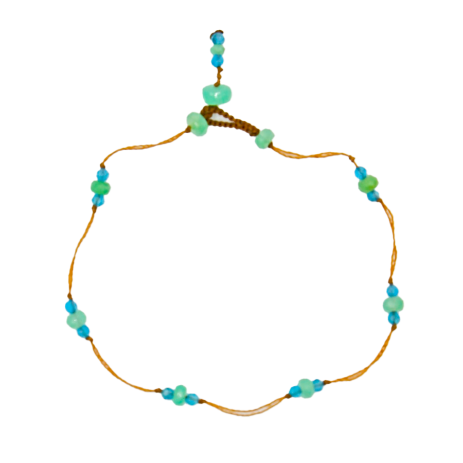 T. Bee Bracelet Chrysoprase and Apatite