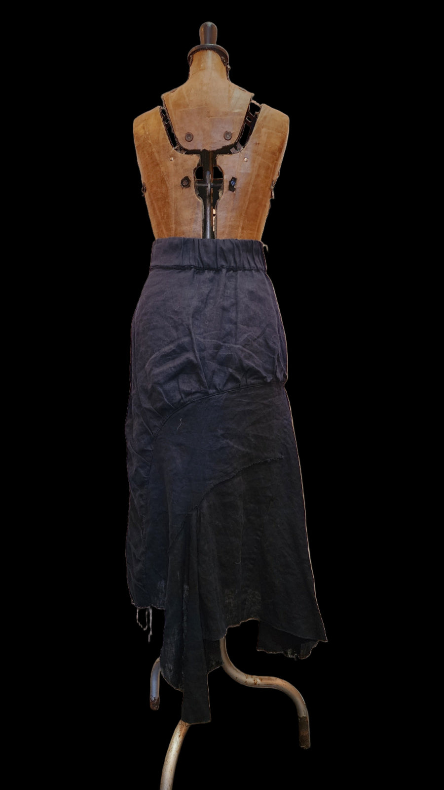 Godet hourglass skirt - Linen