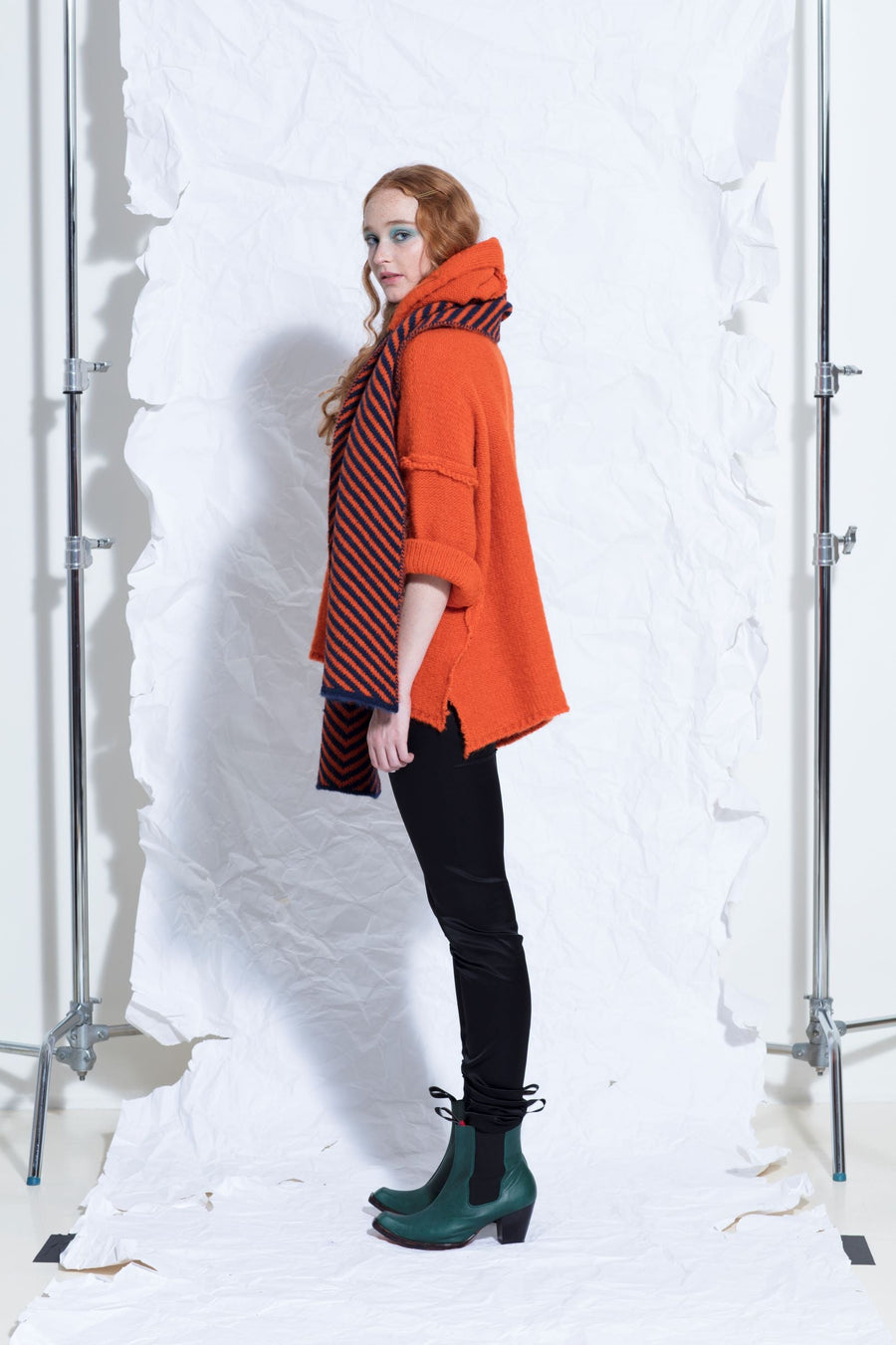 Sloppy Joe Hoodie (Alpaca) - Burnt Orange