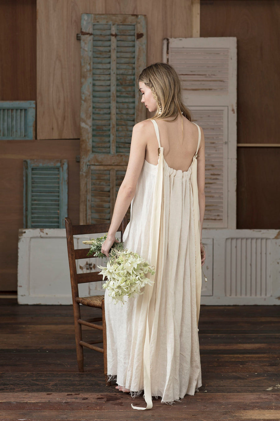 Maxi Dress (Linen) - Saffron Amano by Lorena Laing Maxi Dress (Linen) - Saffron Amano by Lorena Laing