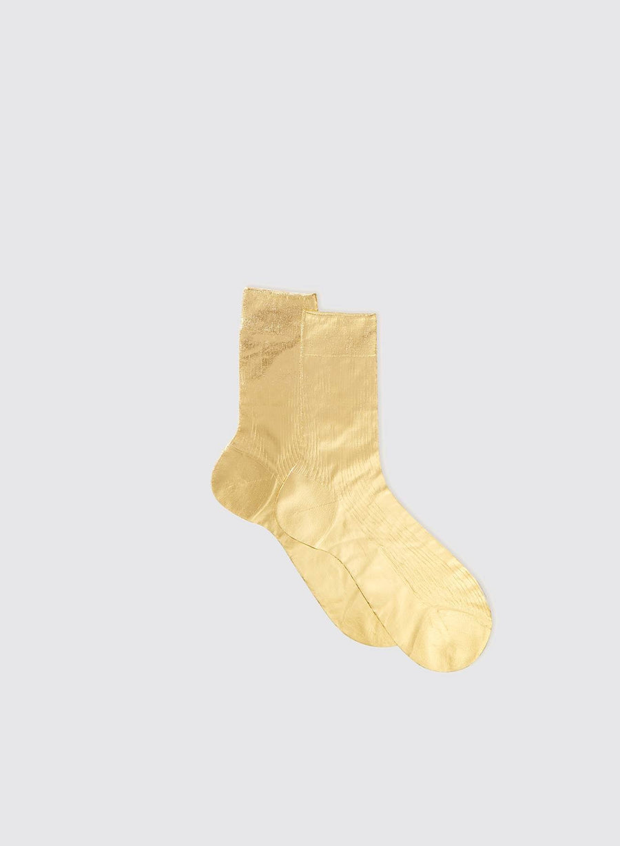 Ribbed Laminated socks (Silk)
