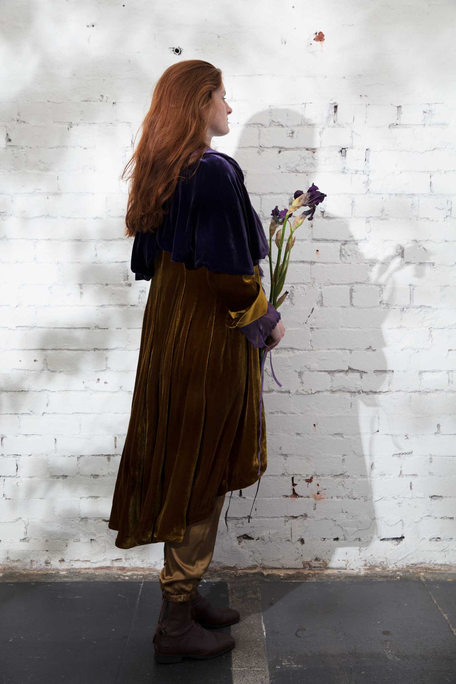 Cocoon Capelet (Silk Velvet) - Ultra Violet