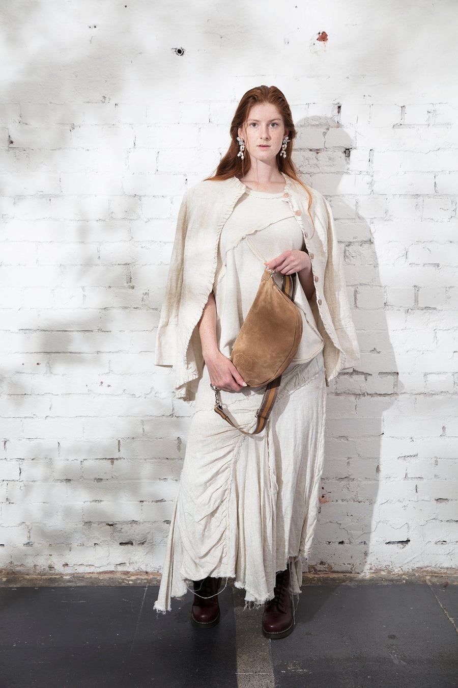 Spliced Sweat Top - (Organic Cotton) Natural