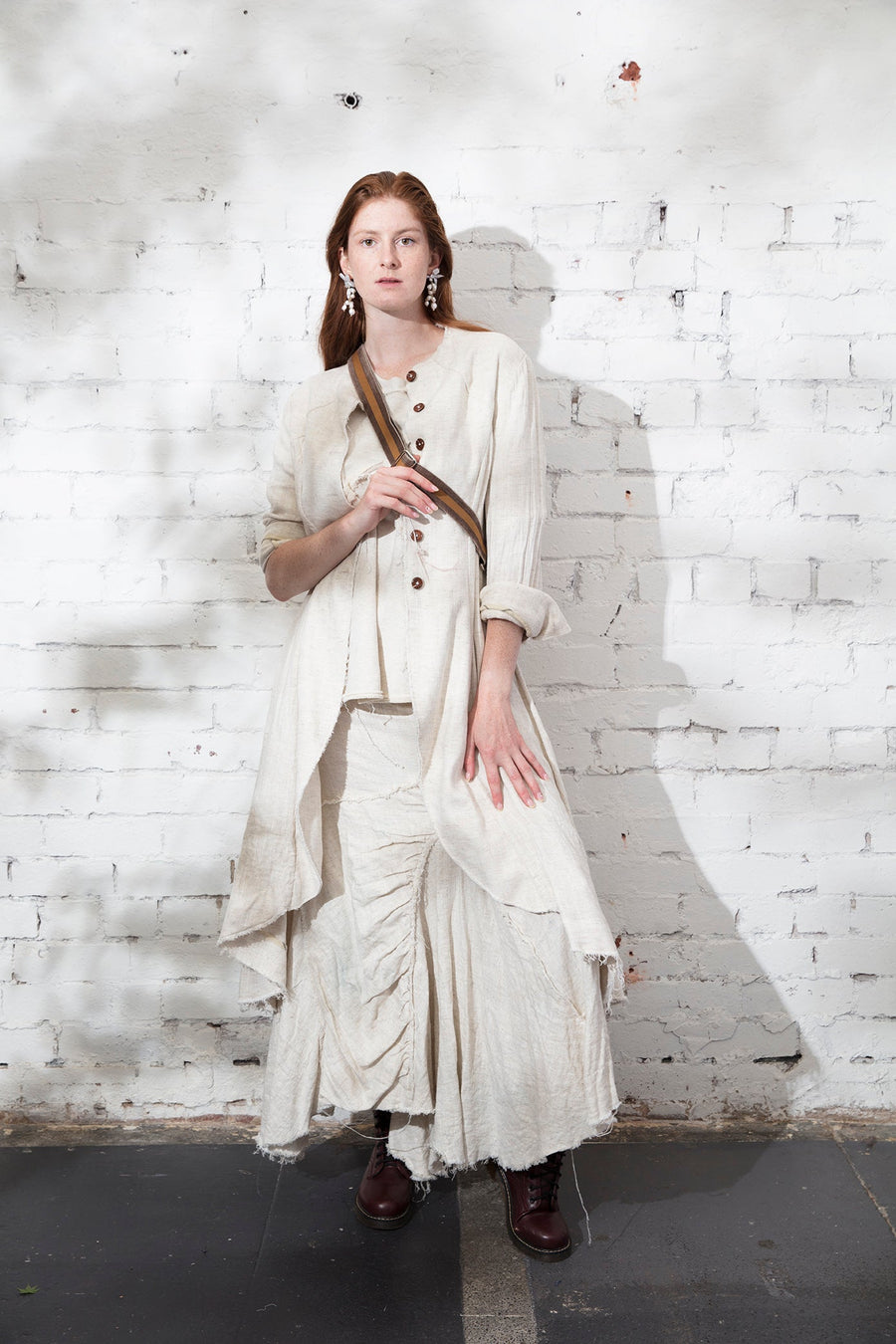 Spliced Sweat Top - (Organic Cotton) Natural