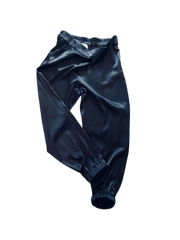 Cargo style pant with elasticated waistband - silk