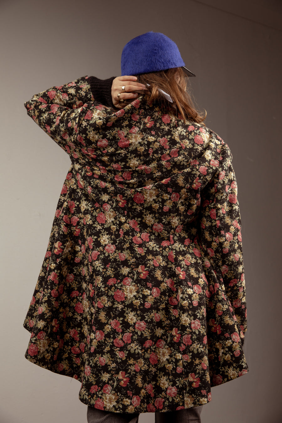 Long line Tux jacket - Floral