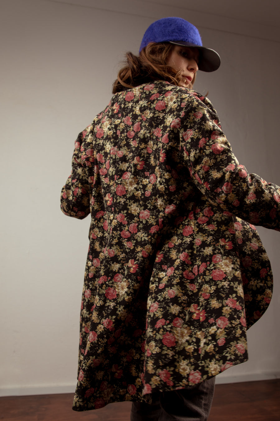 Long line Tux jacket - Floral