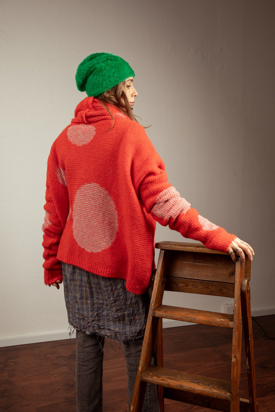 Cuffia Angora -Red