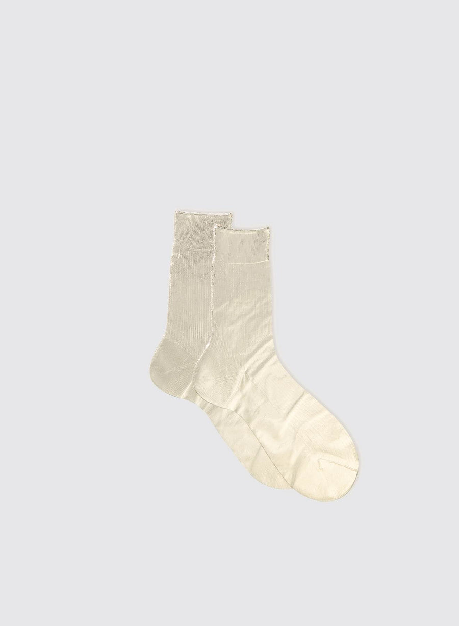 Ribbed Laminated socks (Silk)