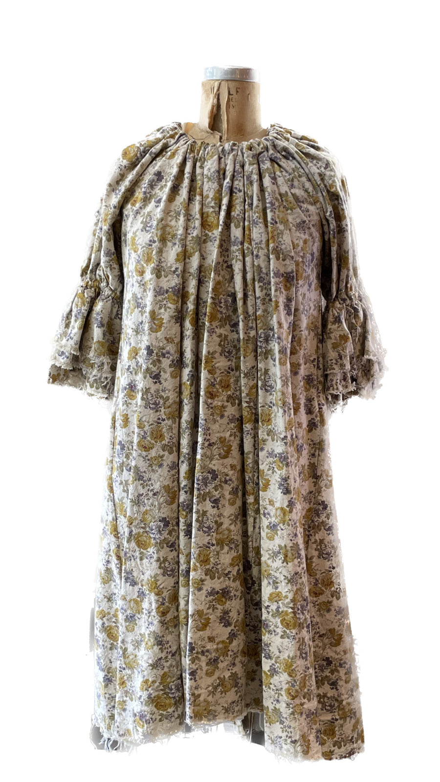 Button back dress - Lavender Flora print