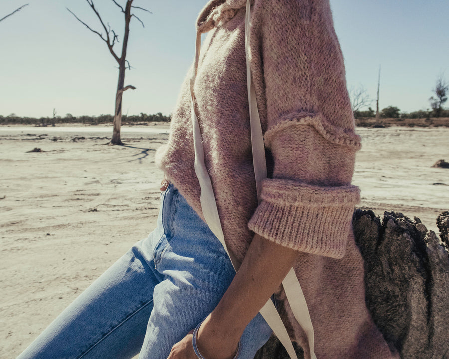 Sloppy Joe Hoodie (Alpaca) - Burnt Orange