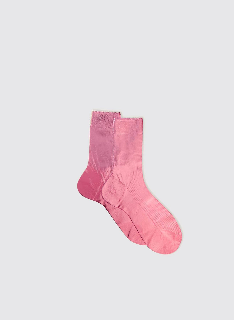 Ribbed Laminated socks (Silk)
