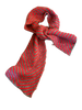 Amano chevron alpaca scarf -  Red / Charcoal