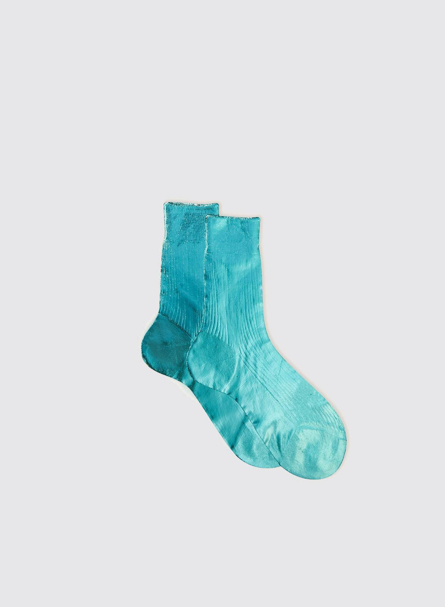 Ribbed Laminated socks (Silk)