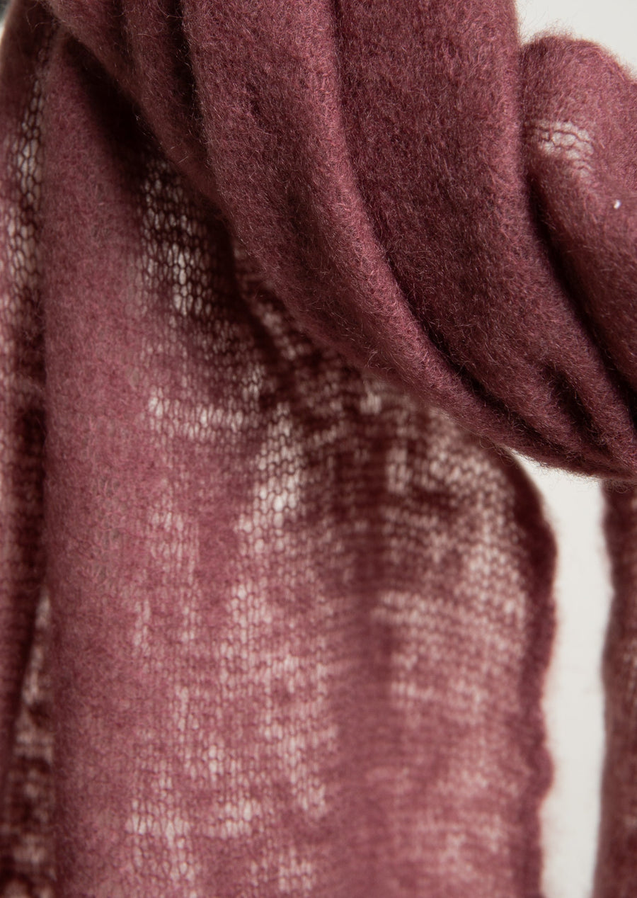 Mini Open Knitted Melange Scarf