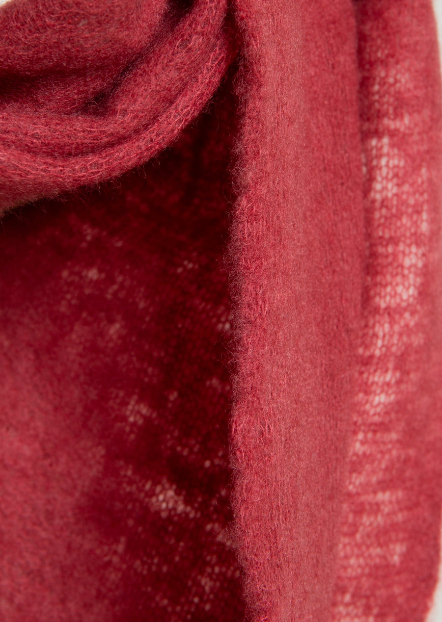 Mini Open Knitted Melange Scarf