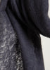 Open Knitted Shawl Plain ( Baby Cashmere ) Black