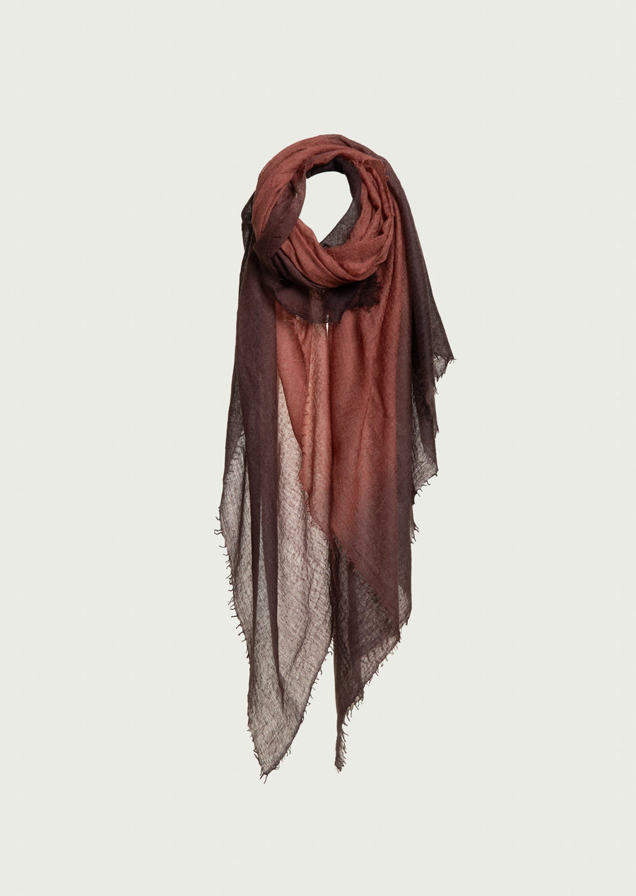 Souffle Semi Felted Ombree Ends (Cashmere) Chestnut & Vortex