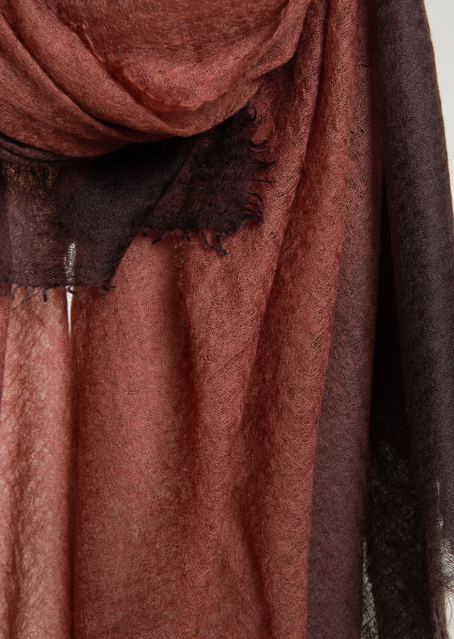 Souffle Semi Felted ombree ends (Cashmere) Chestnut & Vortex
