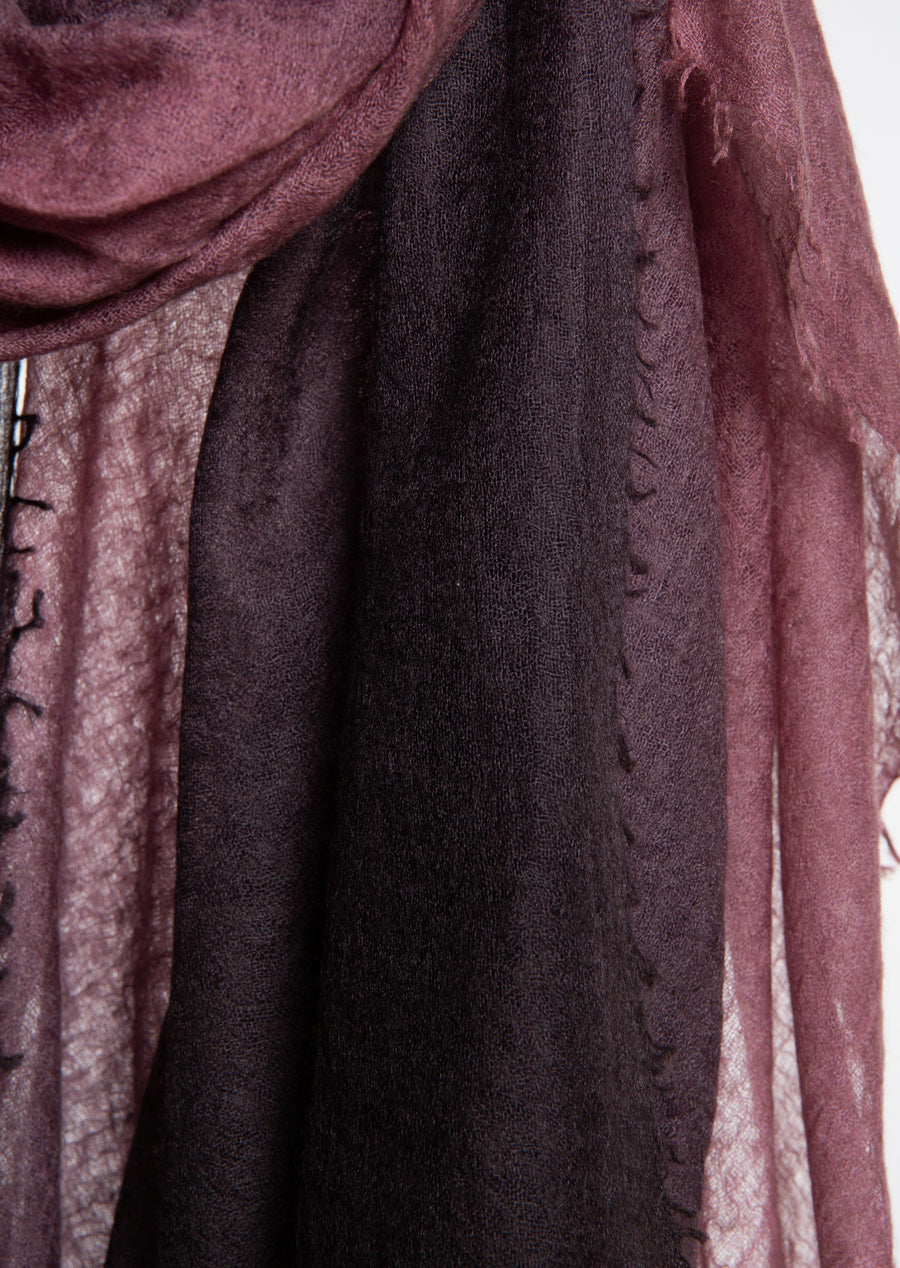 Souffle Semi Felted ombree ends (Cashmere) Burgundy & Vortex