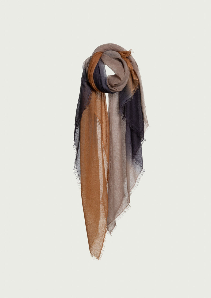 Soho Degradee Shawl ( Baby Cashmere ) - Horn & Tincture & Walnut