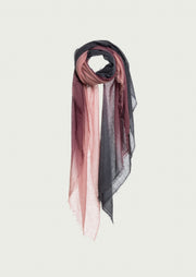 Soho Degradee Shawl ( Baby Cashmere ) - Vortex & Burgundy & Iris