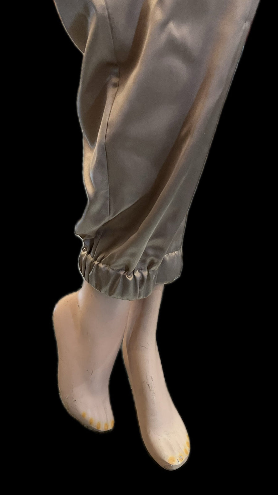 Cargo Style Pants (Silk) - Old Gold