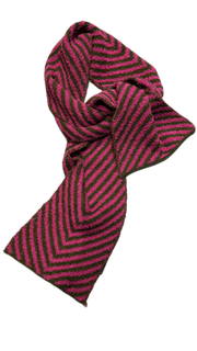 Amano chevron alpaca scarf -  Pink / green