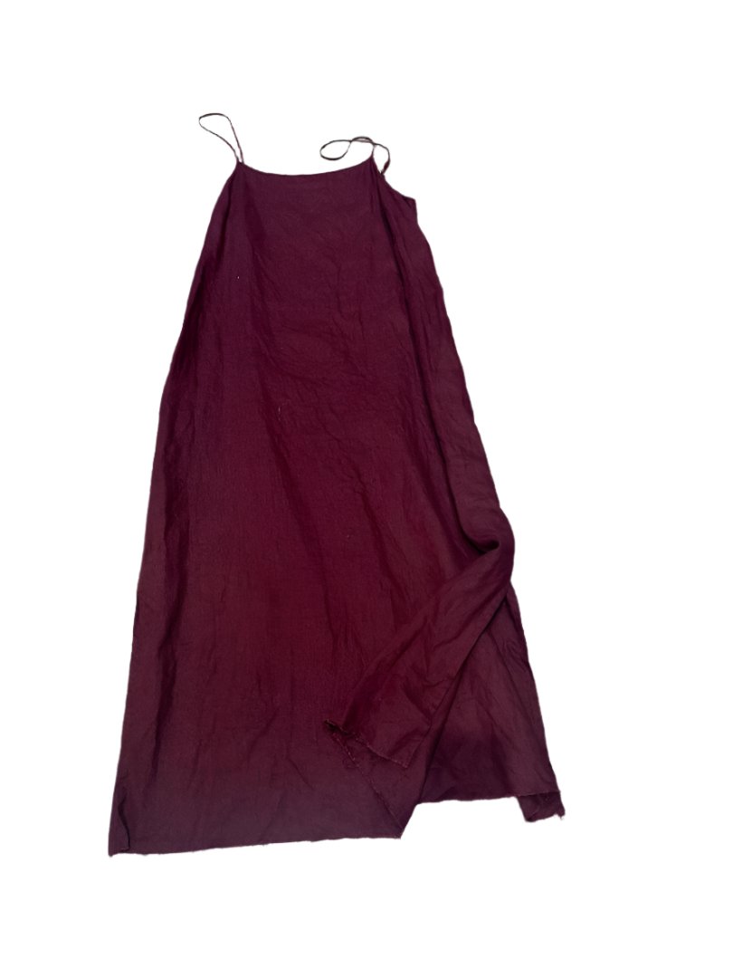 Slip Dress Linen -Burgundy