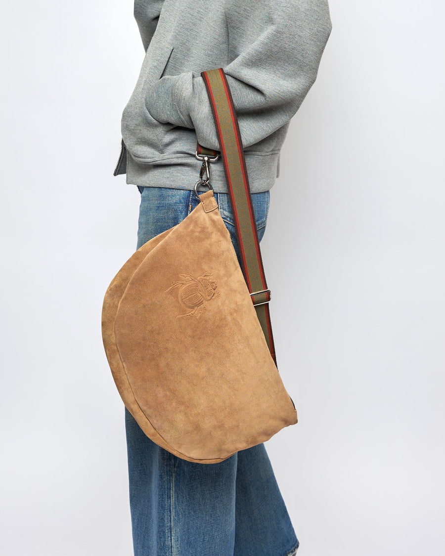 Belt Bag XXL capuccino - Scarabmotive Cappuccino Suede