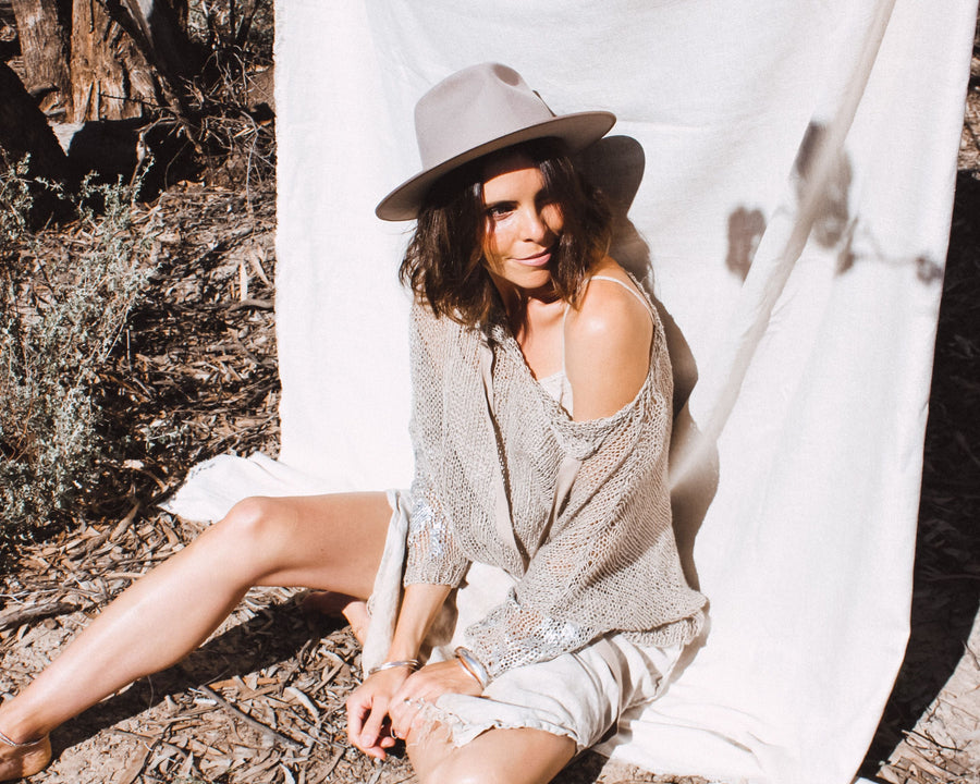 Slip Dress Linen - Red