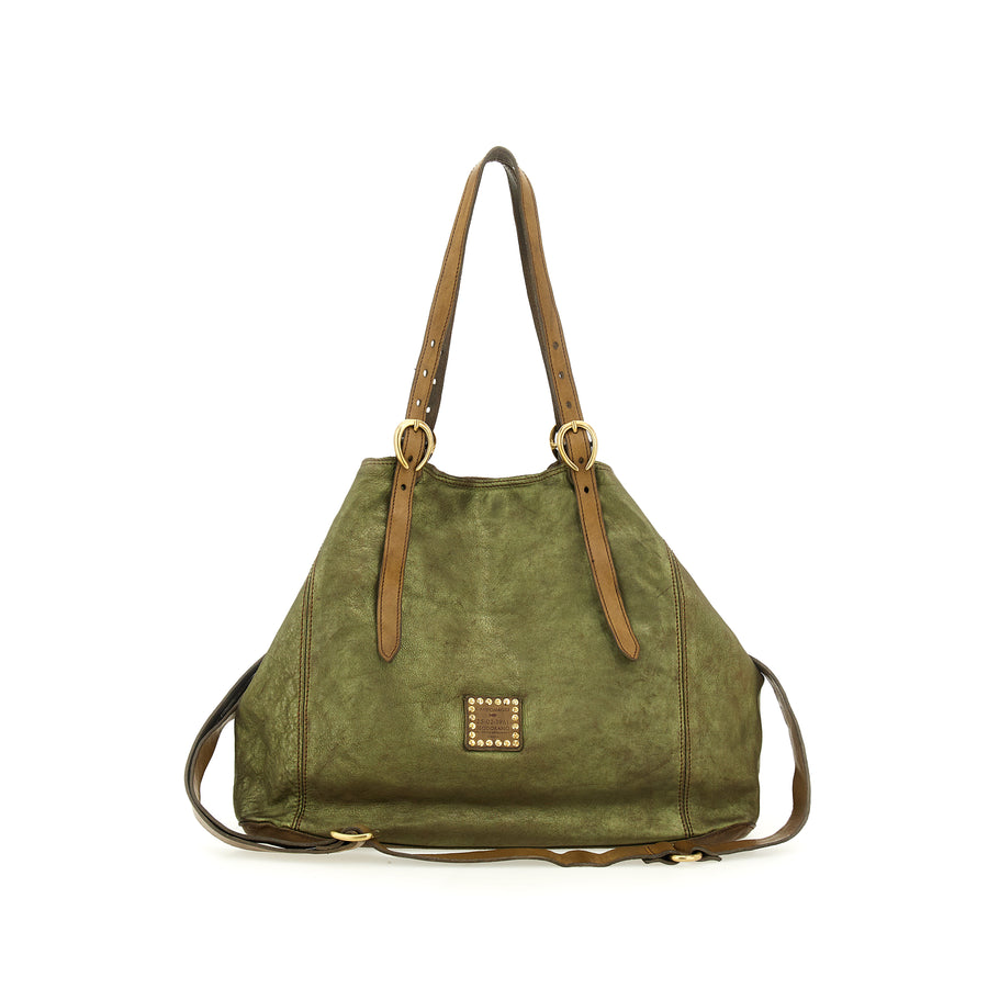 Campomaggi Lidia laminato shoulder bag - Leather