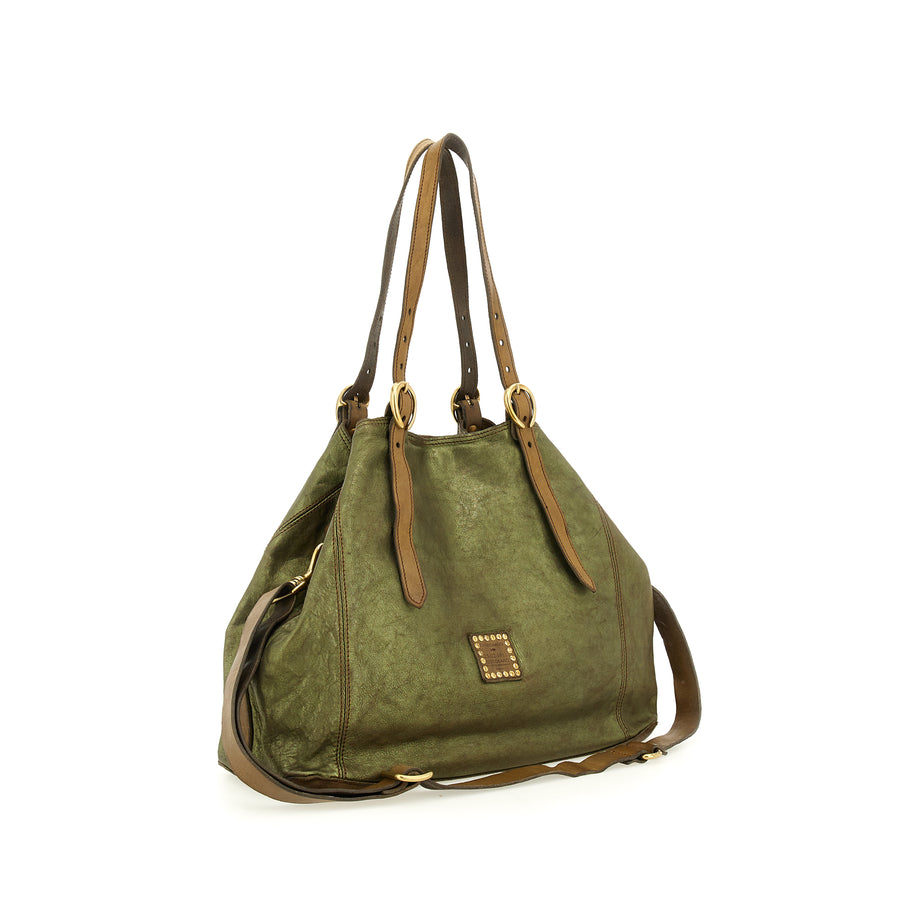Campomaggi Lidia laminato shoulder bag - Leather
