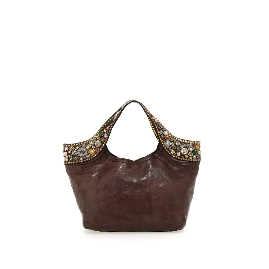 Bella di Notte shopper - Dark Brown leather