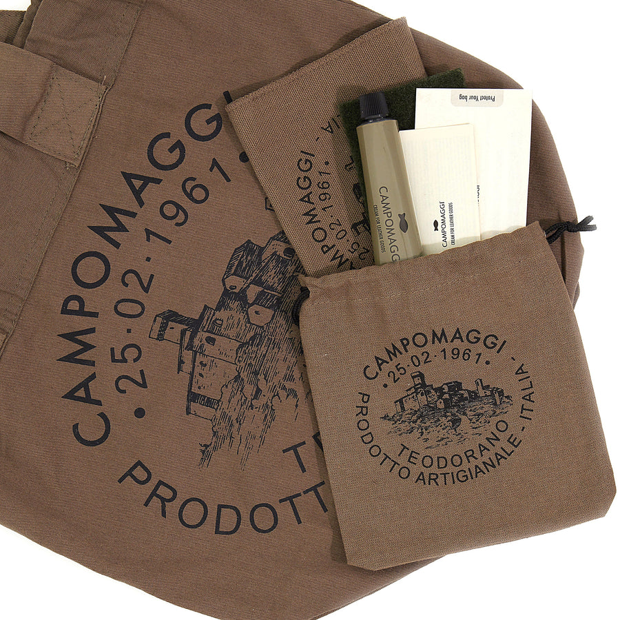 Campomaggi Raster shoulder bag - Cognac leather