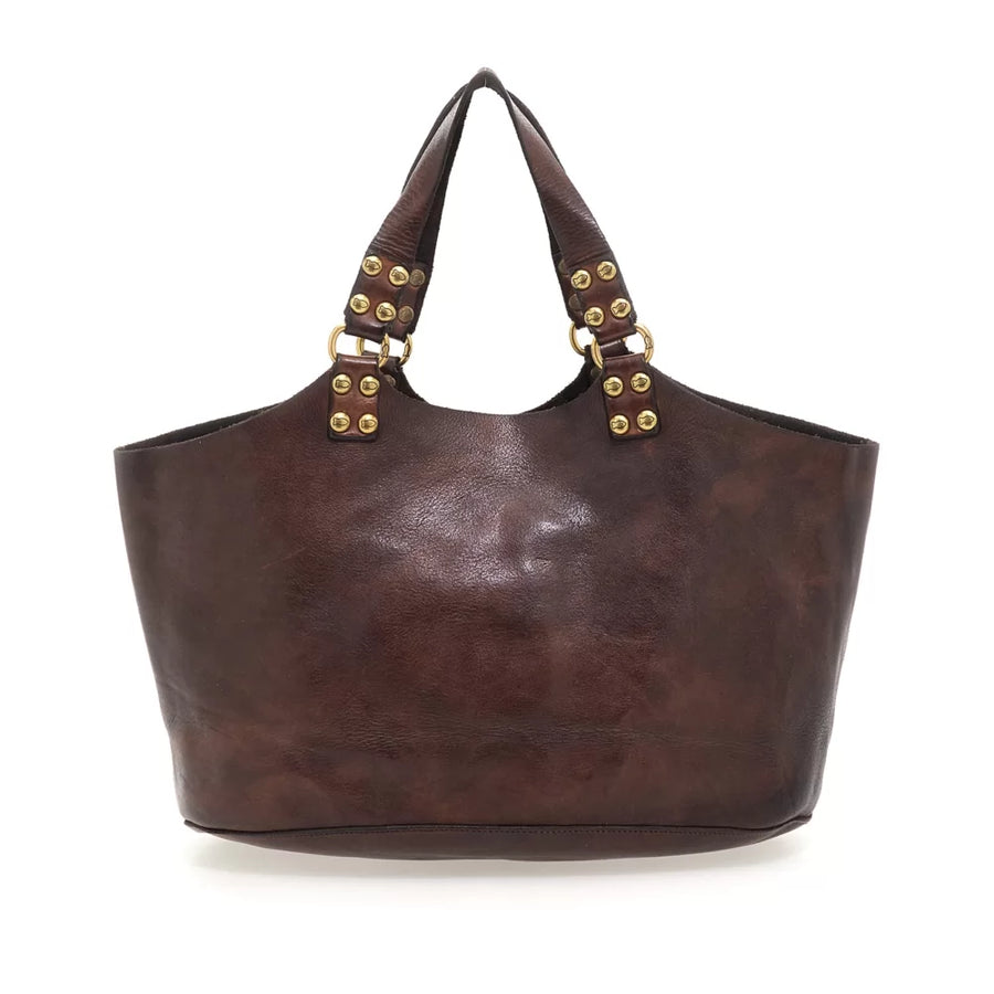 ATENA Shopping bag 'Atena' - Brown leather