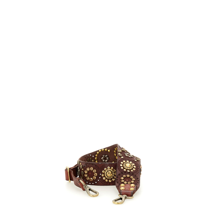 Campomaggi studs leather strap