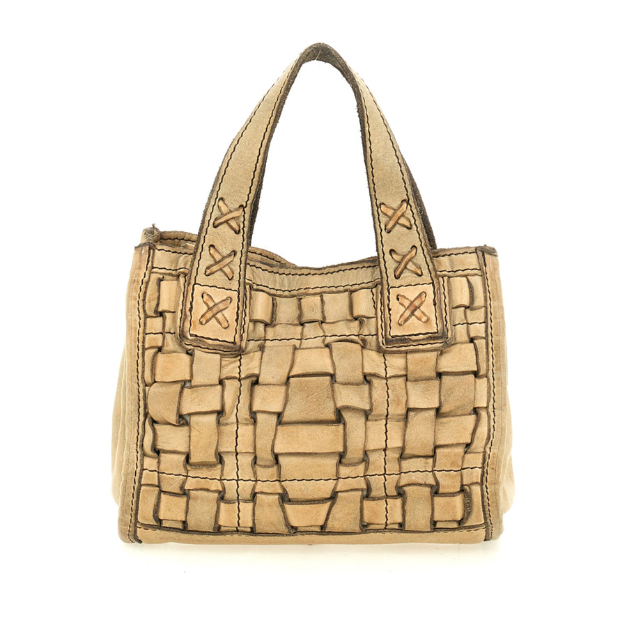 Edera Woven leather bag