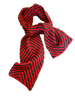 Amano chevron alpaca scarf -  Red / Gray