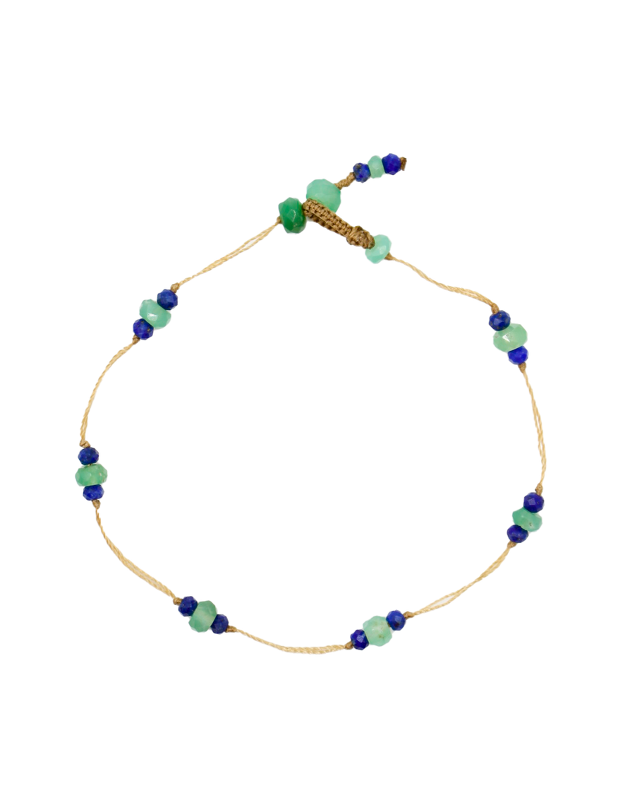 T. Bee Bracelet Duo Chrysoprase And Lapiz Lazuli